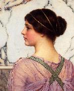 John William Godward A Grecian Lovely oil on canvas